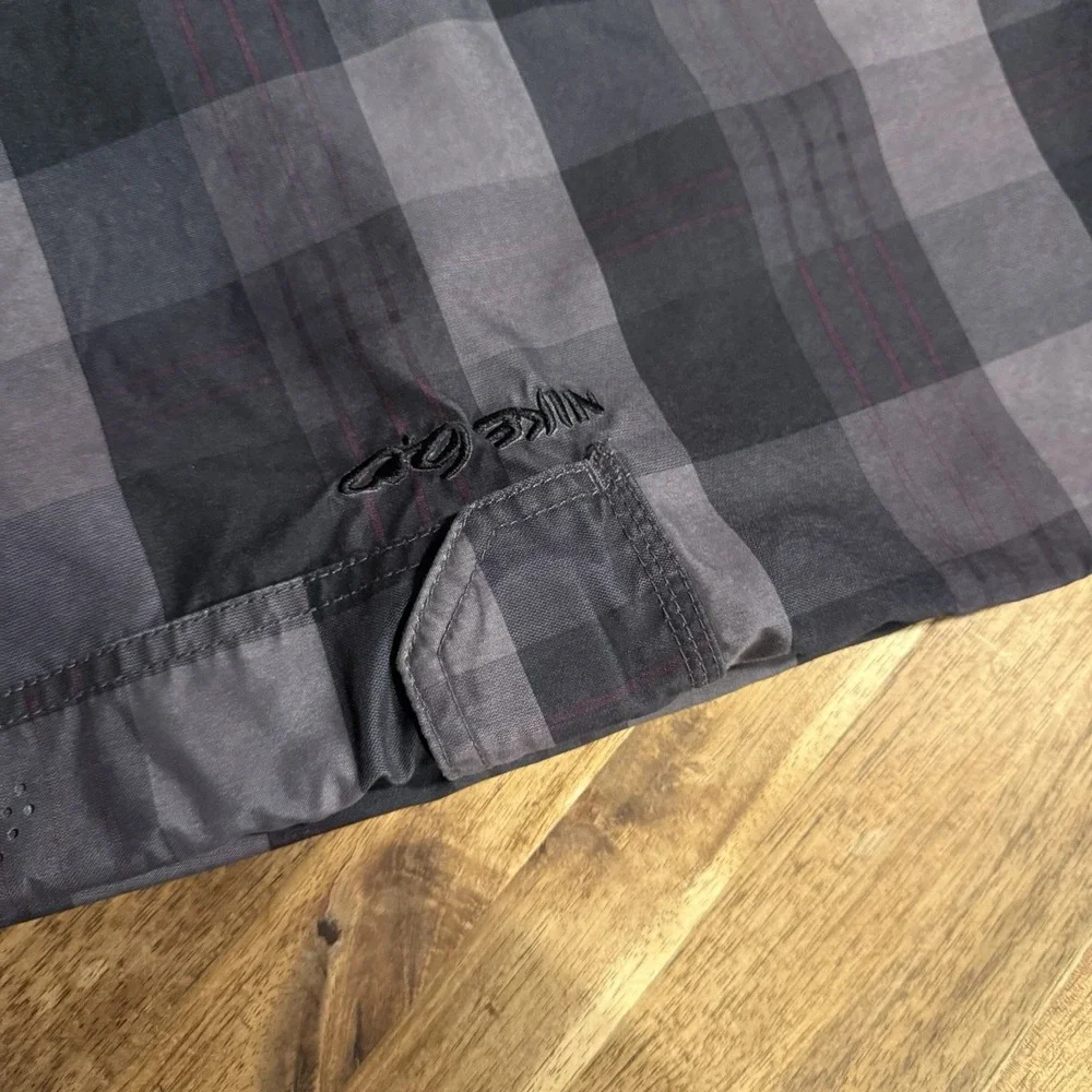 Nike 6.0 Board Shorts Plaid Swim Surf Beach Trunks Pockets Drawstring 36‎